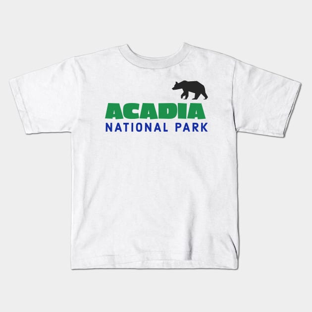 Acadia National Park Kids T-Shirt by cricky